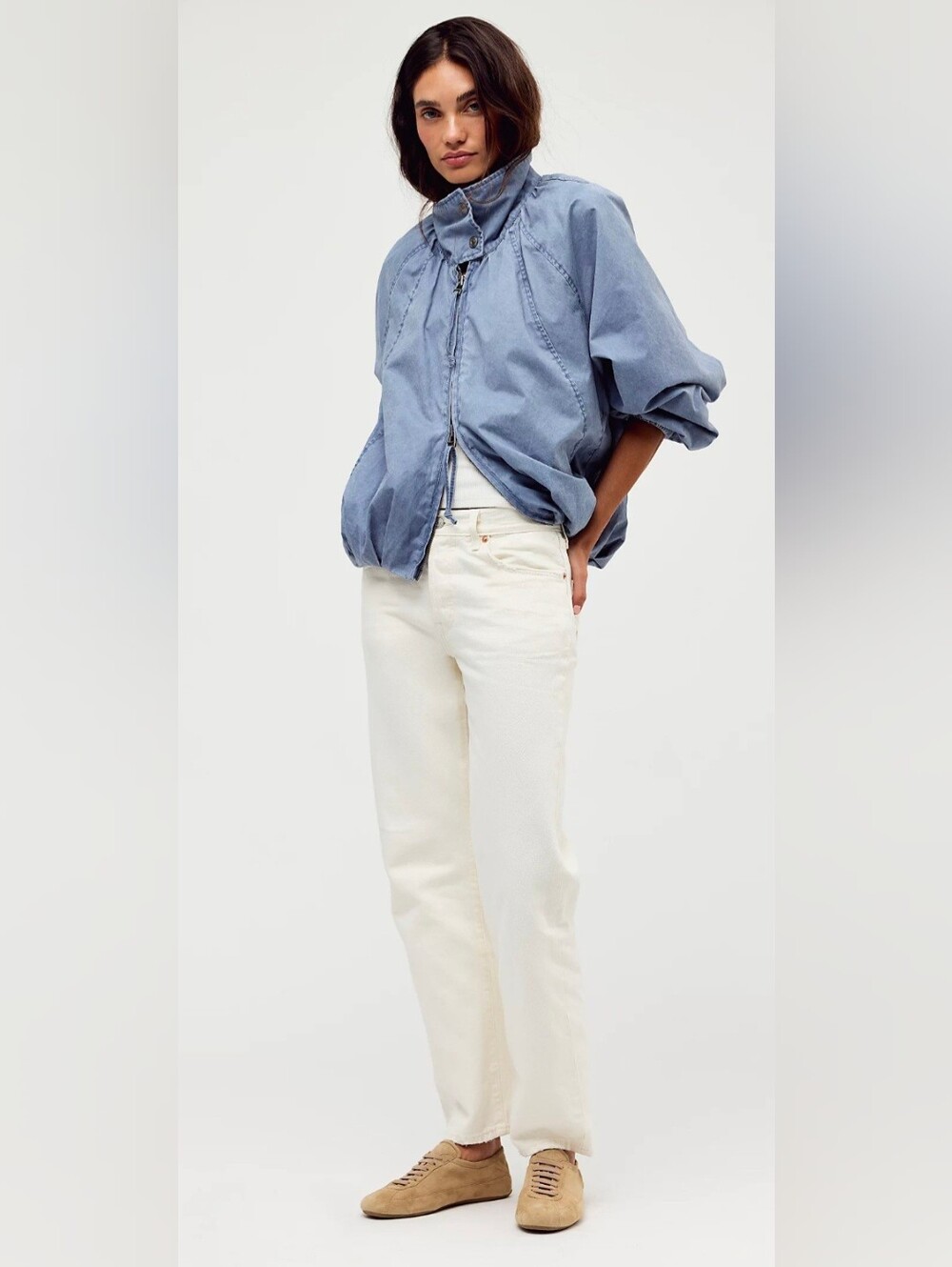 Levi’s 501 ’90s Women’s Jeans Ecru Booper White Button Fly Size 24